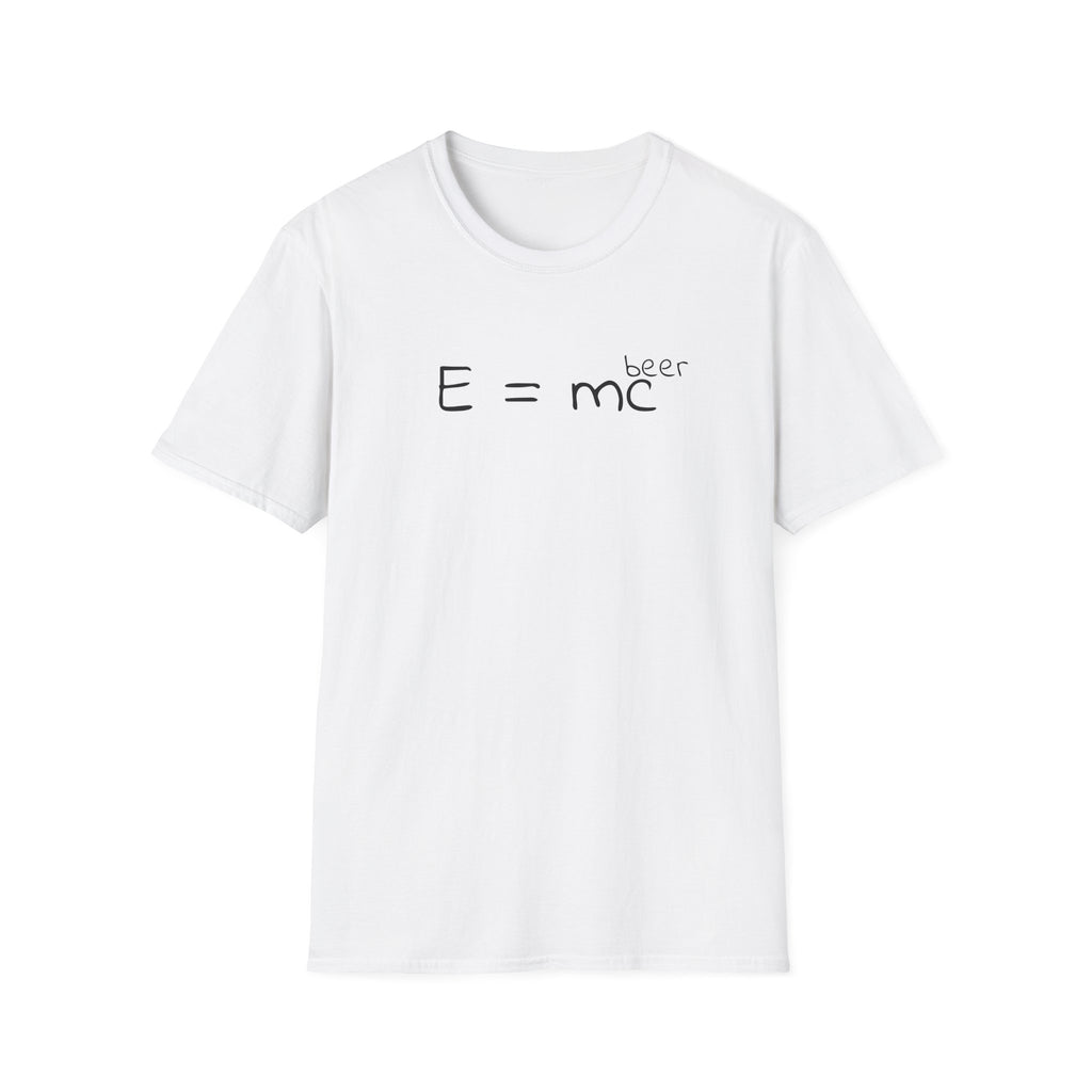 Einstein "E = mc (beer)" T-Shirt — Funny Science Graphic Tee
