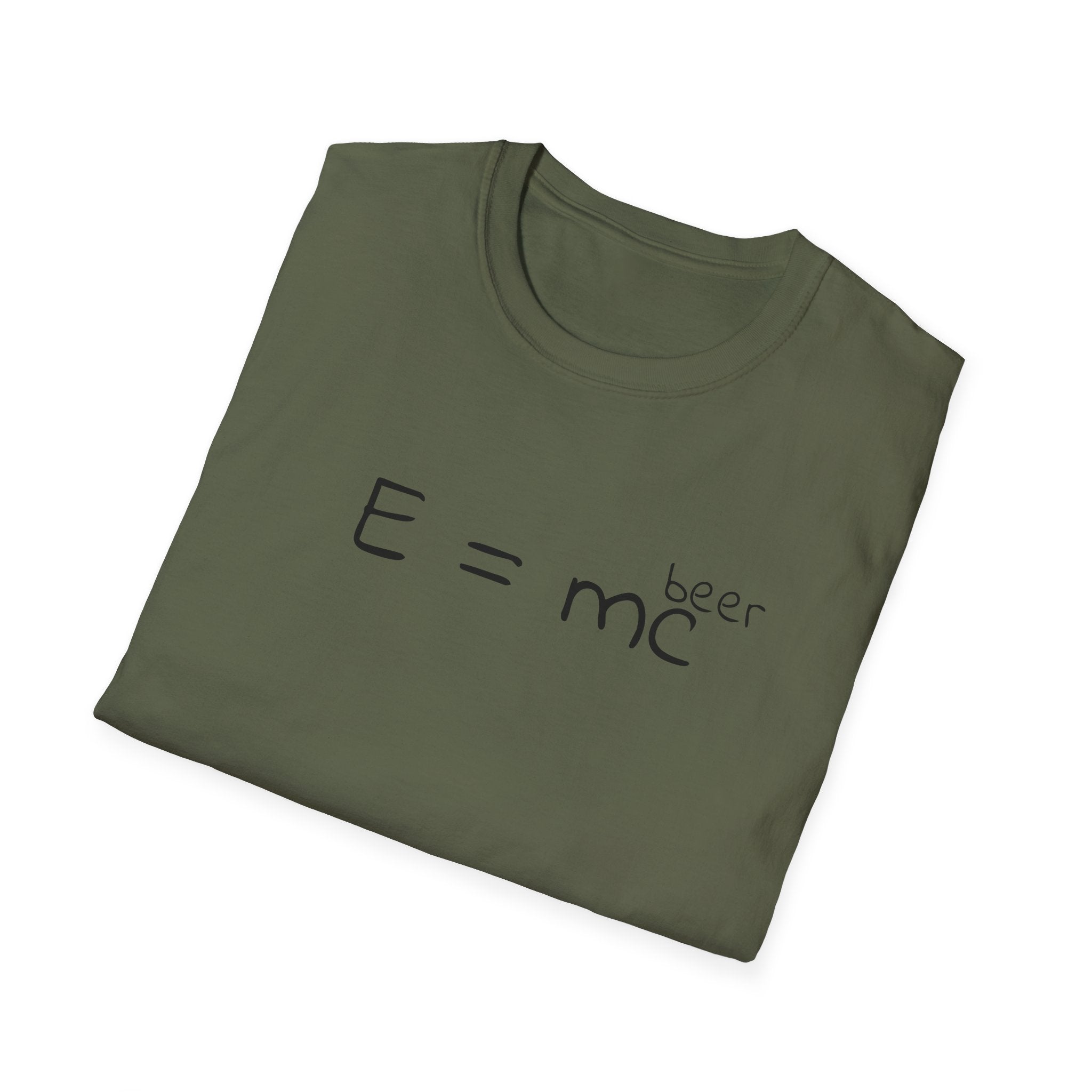 Einstein "E = mc (beer)" T-Shirt — Funny Science Graphic Tee
