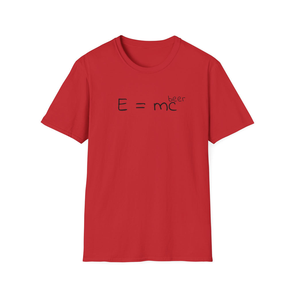 Einstein "E = mc (beer)" T-Shirt — Funny Science Graphic Tee