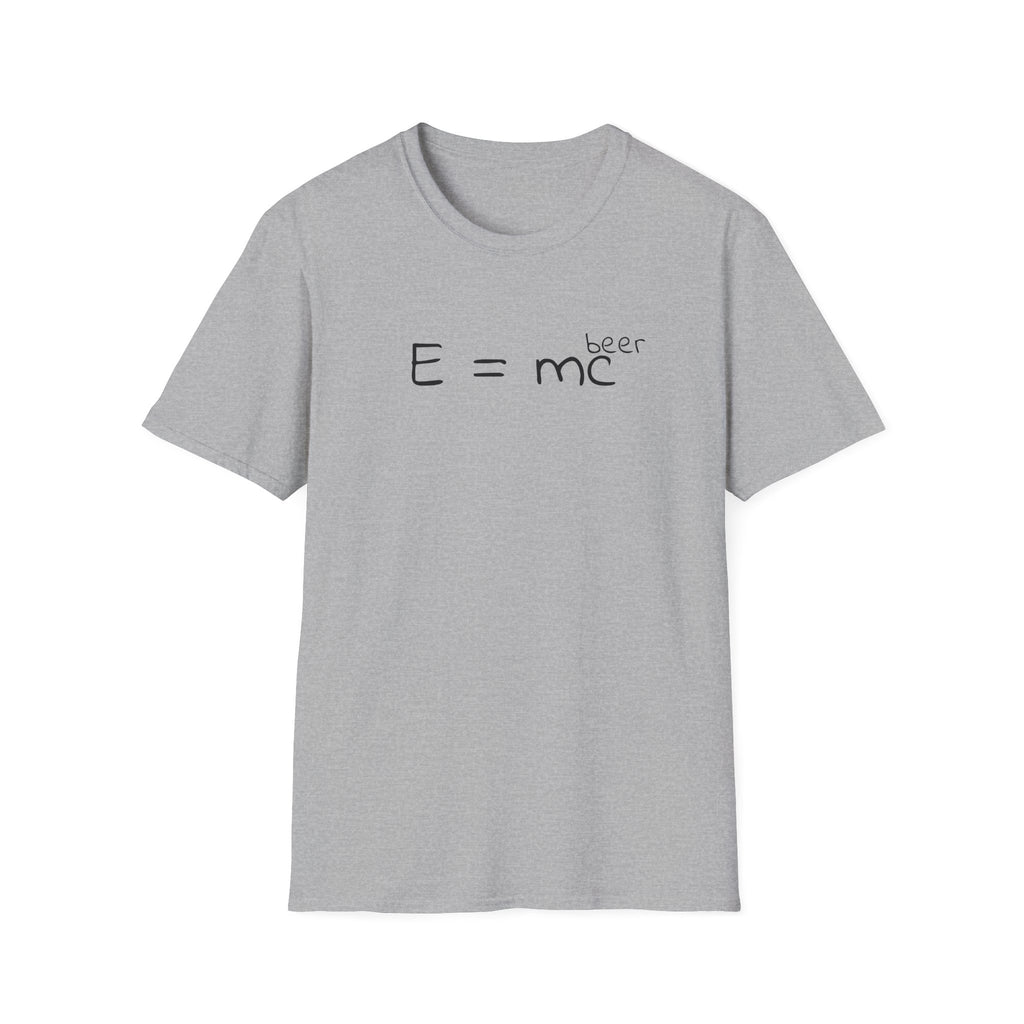 Einstein "E = mc (beer)" T-Shirt — Funny Science Graphic Tee
