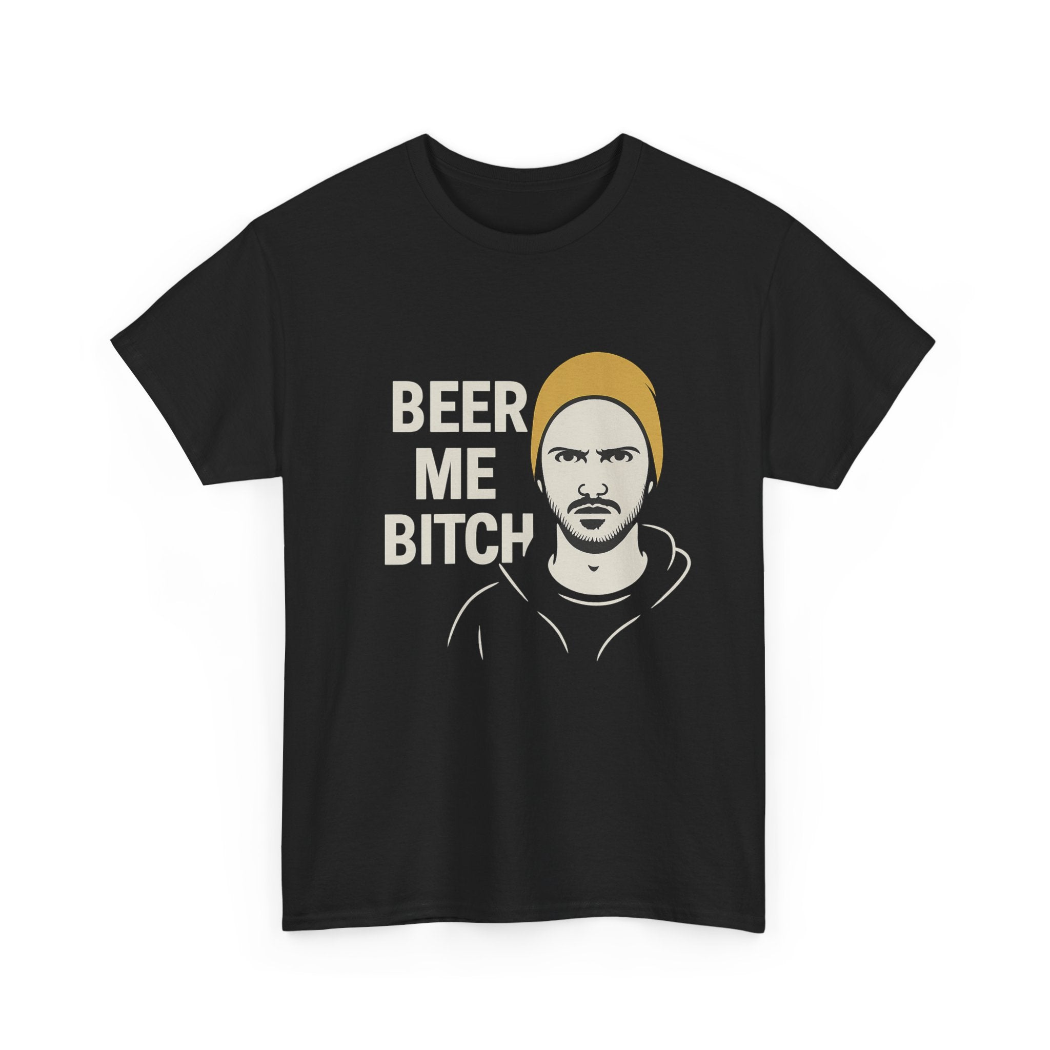 Beer Me Bitch T-Shirt — Graphic Funny Face Tee for Beer Lovers
