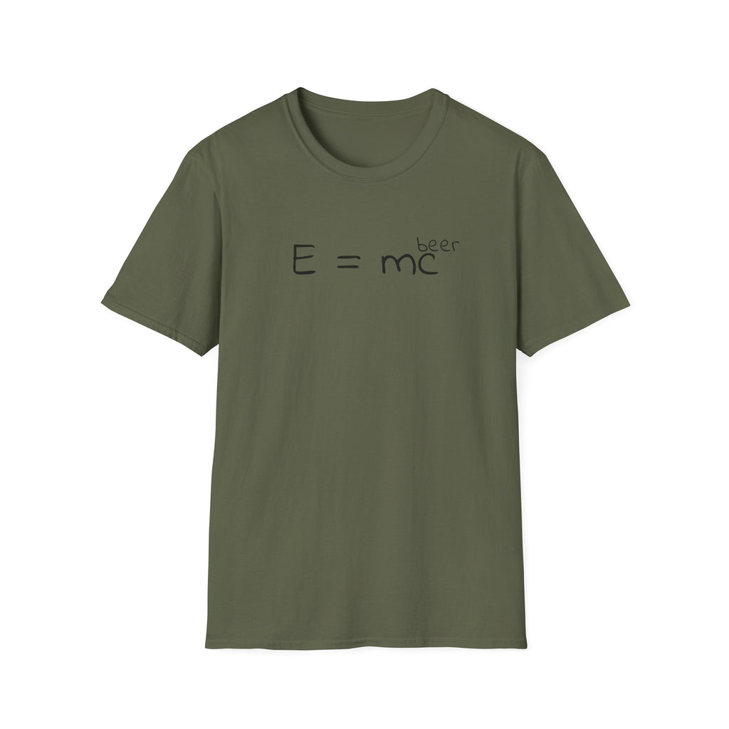 Einstein "E = mc (beer)" T-Shirt — Funny Science Graphic Tee