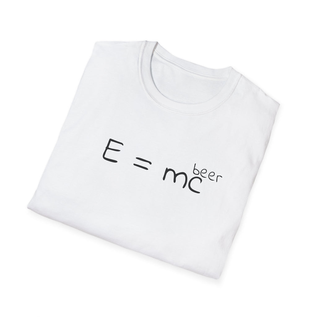Einstein "E = mc (beer)" T-Shirt — Funny Science Graphic Tee