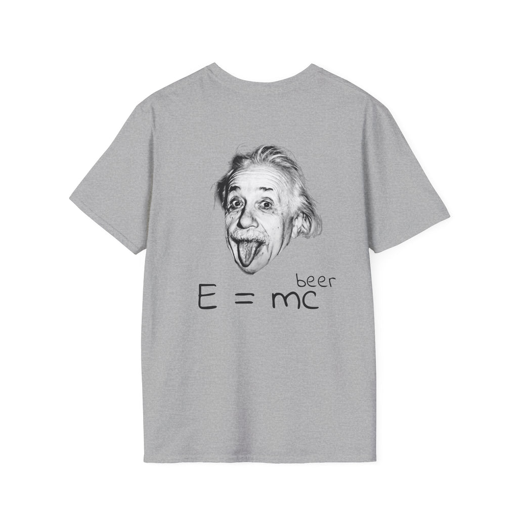Einstein "E = mc (beer)" T-Shirt — Funny Science Graphic Tee