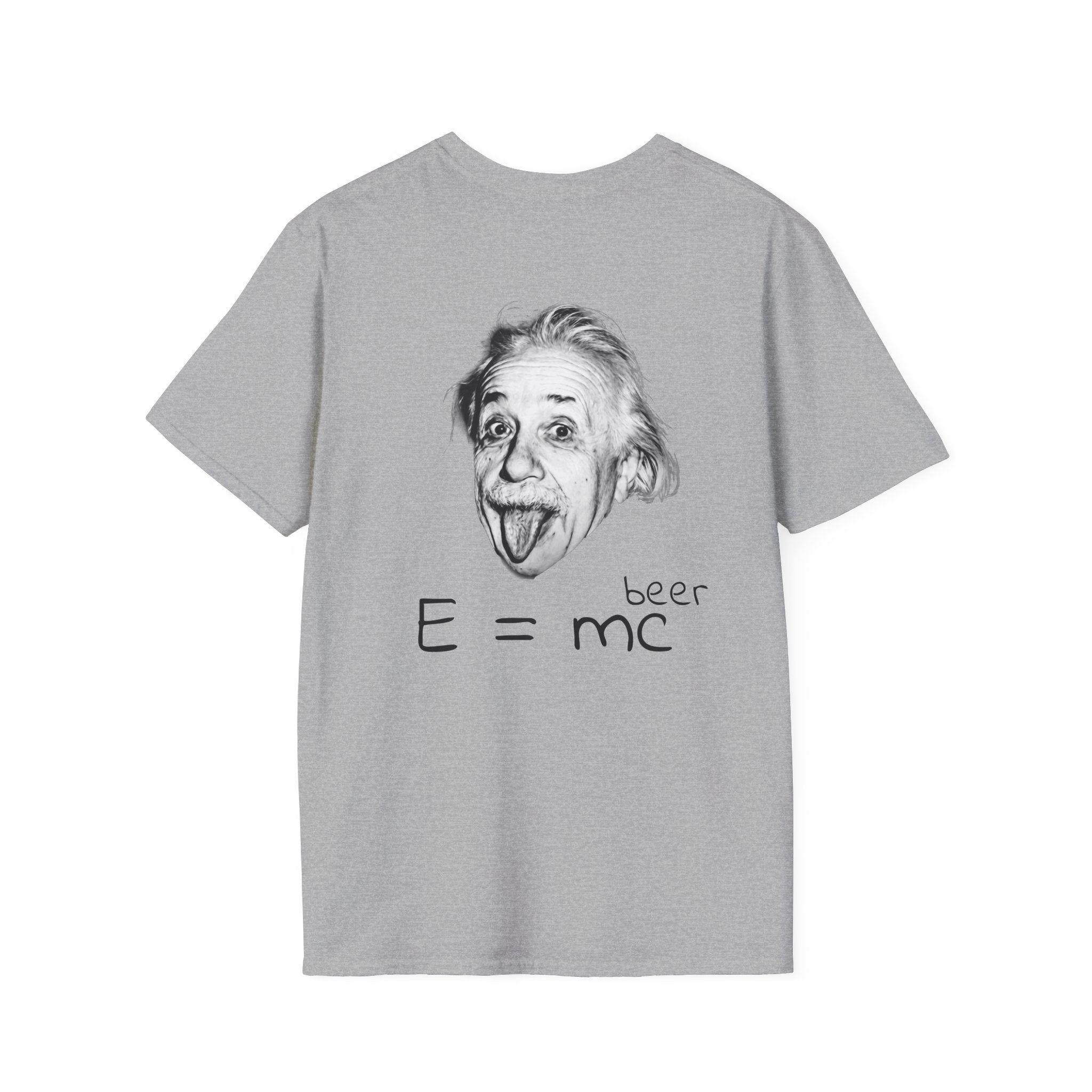 Einstein "E = mc (beer)" T-Shirt — Funny Science Graphic Tee