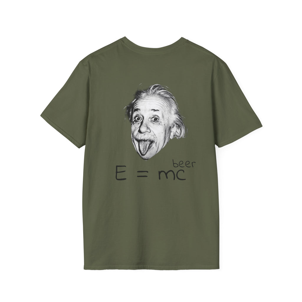 Einstein "E = mc (beer)" T-Shirt — Funny Science Graphic Tee