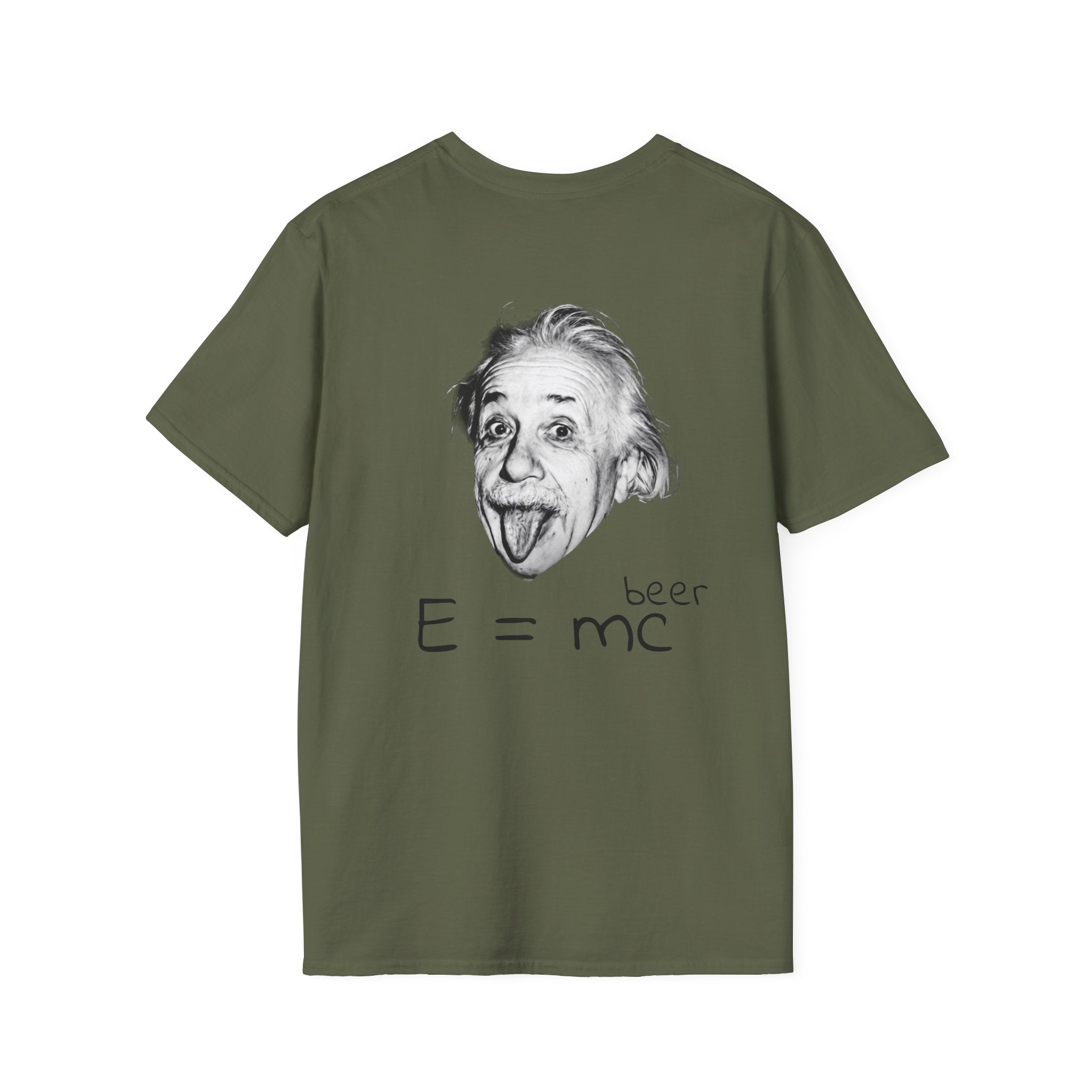 Einstein "E = mc (beer)" T-Shirt — Funny Science Graphic Tee