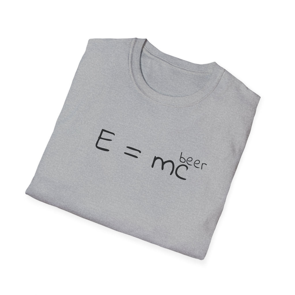 Einstein "E = mc (beer)" T-Shirt — Funny Science Graphic Tee